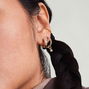 Mejuri Pavé Diamond Bold Huggie Hoops 14k gold